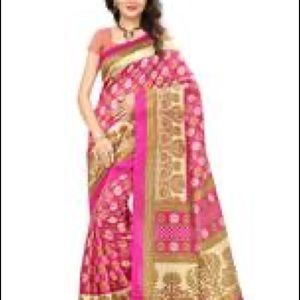 New Pink Plus Sized Saree